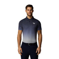 CASTORE MEN'S MAP PRINTED GOLF POLO SHIRT - NAVY/ALLOY/WHITE