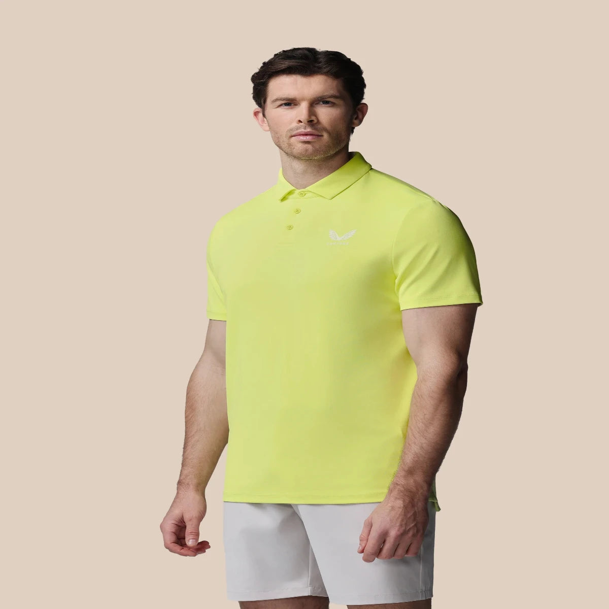 CastoreMen’s Golf Essential Short Sleeve Polo Top - Lime